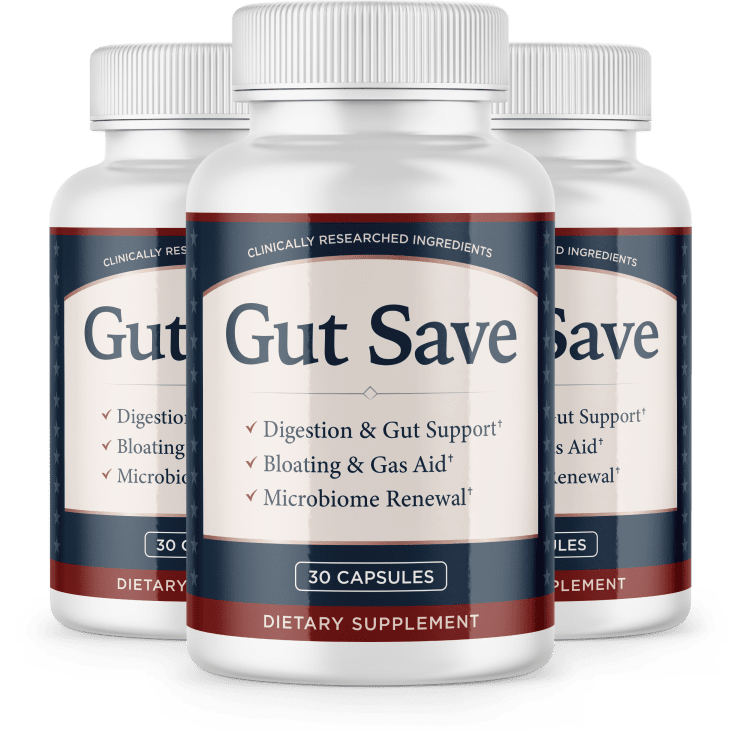 GutSave® digestive capsules — 3 bottles